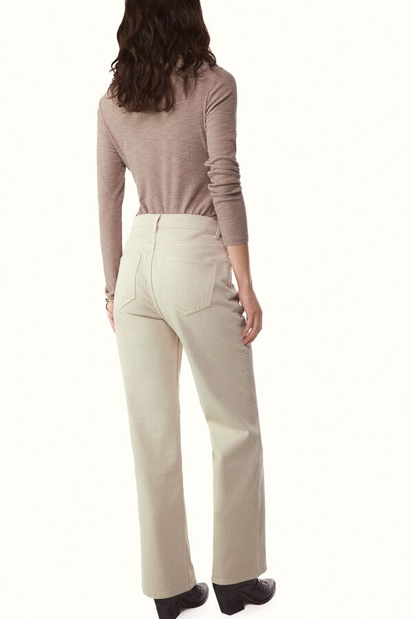 Slowlove Jeans tachas Marfil