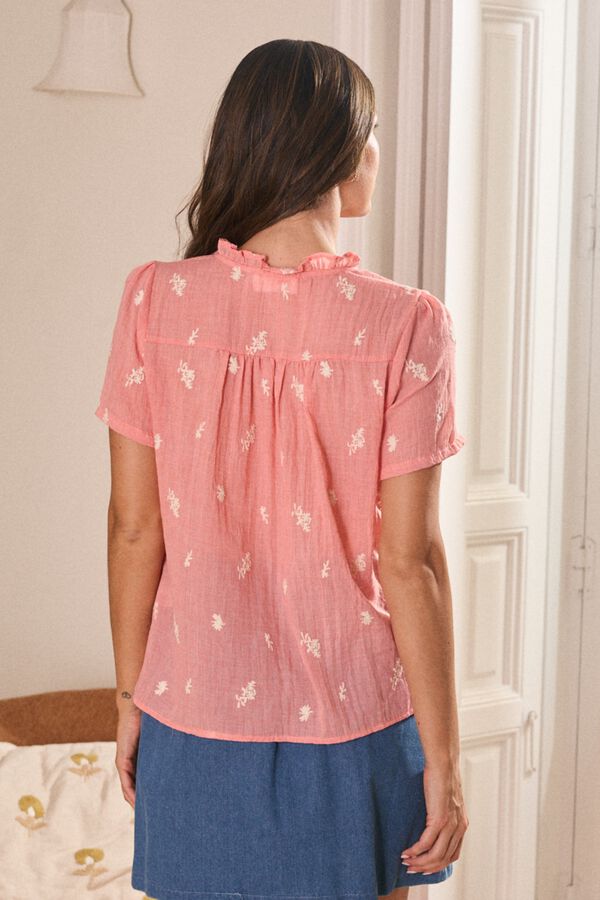 Pol&iacute;n Et Moi Camisa bordado Liara Coral