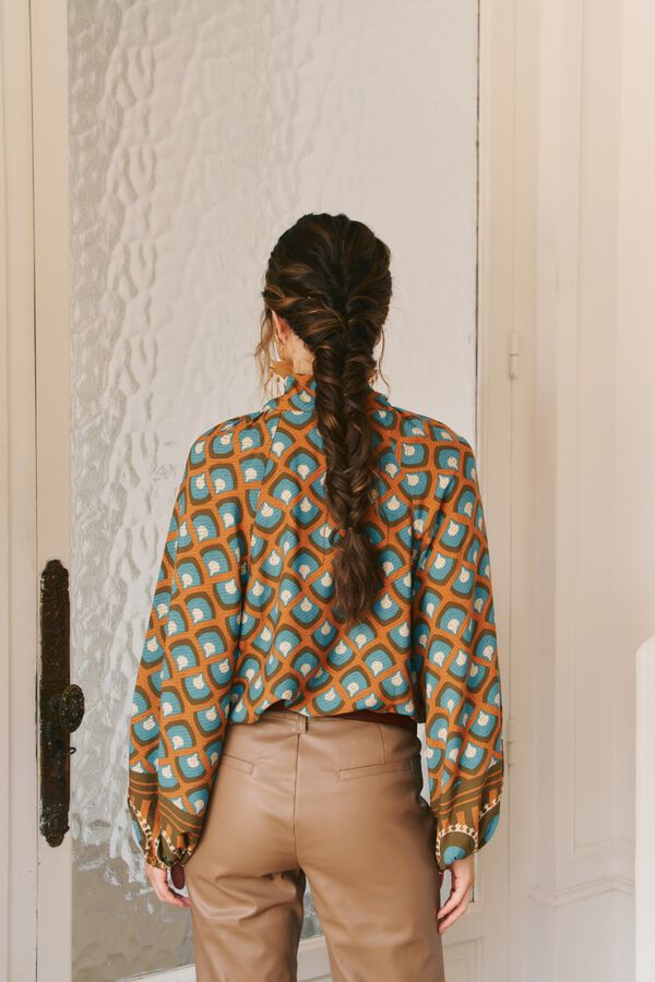 Jaase Blusa fluida Bianca Multicolor