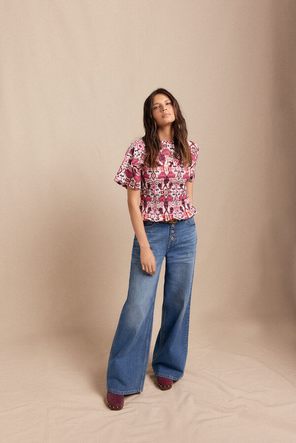 Slowlove Camiseta estampada nido abeja Multicolor