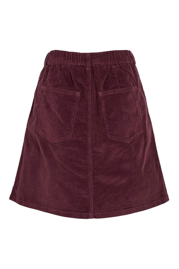 Vila Falda corta de pana Morado