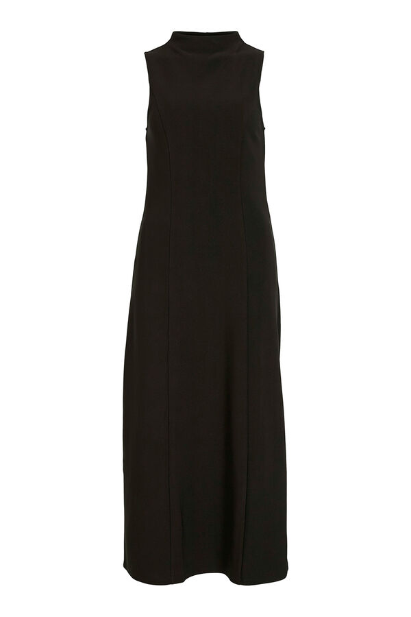 Vila Vestido midi sin mangas Negro