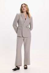 Vila Pantalón de vestir con viscosa Gris