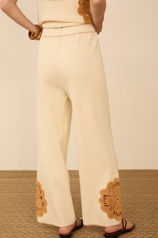 Meisie Pantal&oacute;n de punto Beige