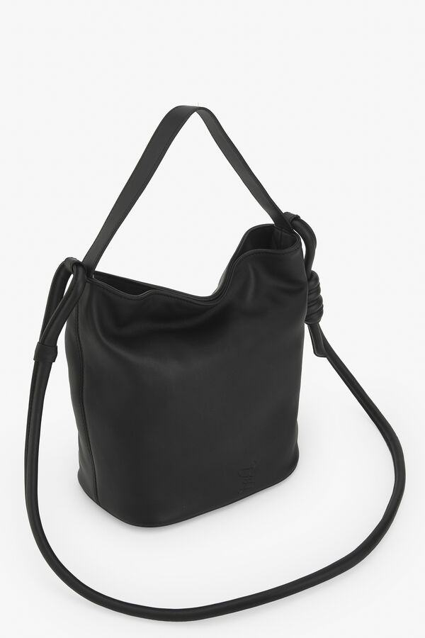 Zubi Bolso cubo M piel Negro
