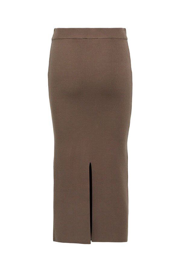 Object Falda punto midi Marr&oacute;n