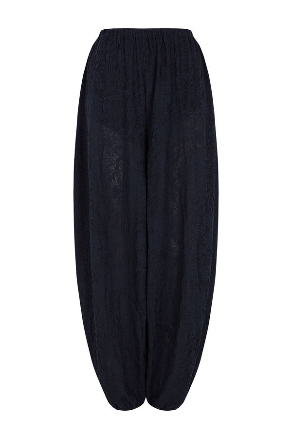 Slowlove Pantal&oacute;n bombacho de punto Azul marino