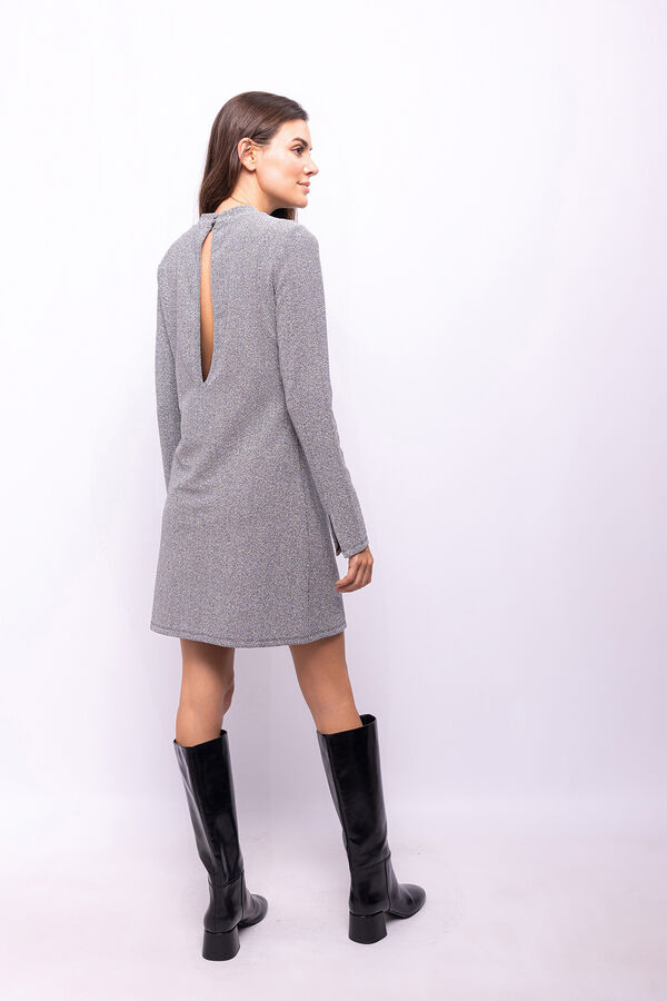 Object Vestido corto glitter Gris