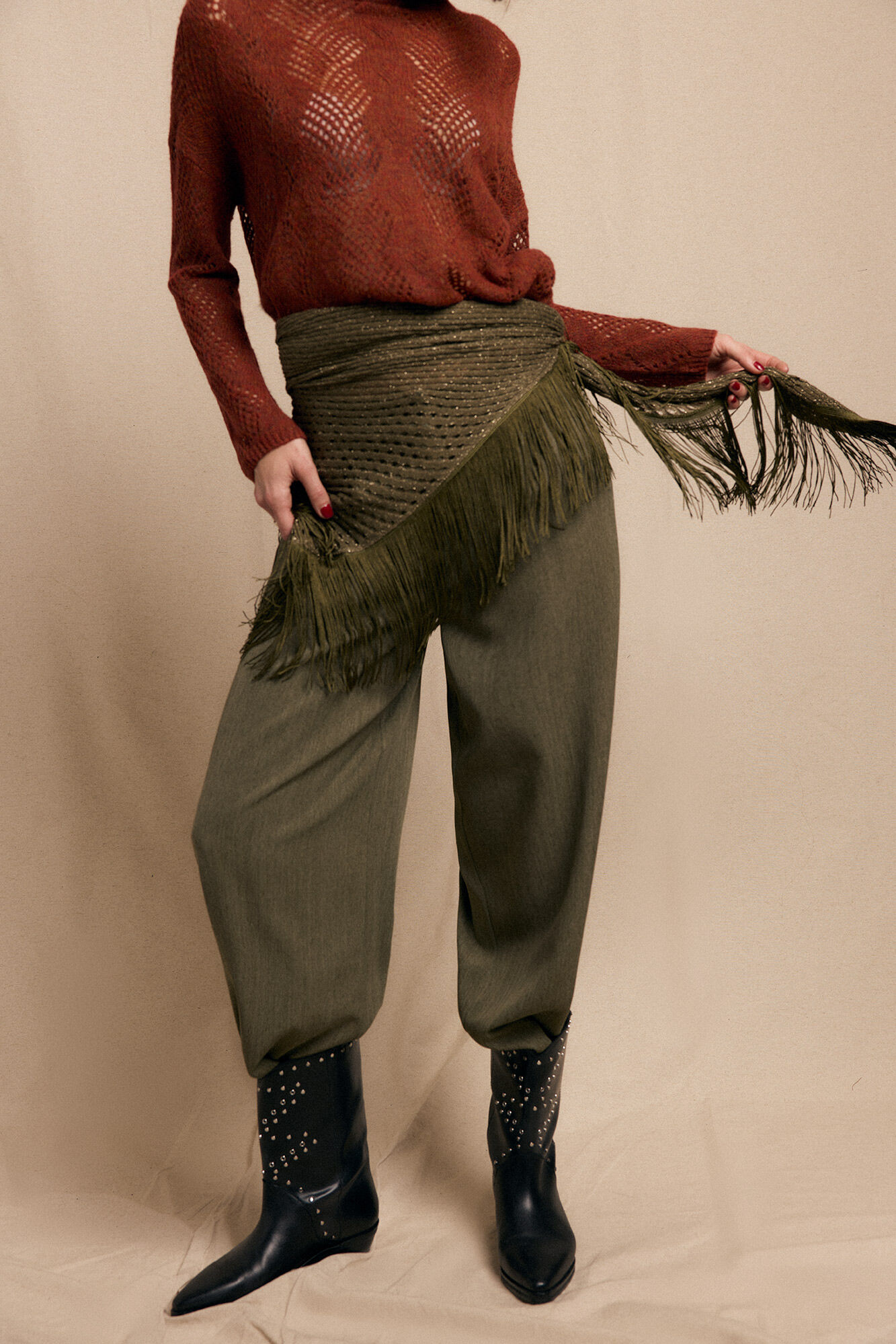 Slowlove Pantal&oacute;n de pinzas rastrero