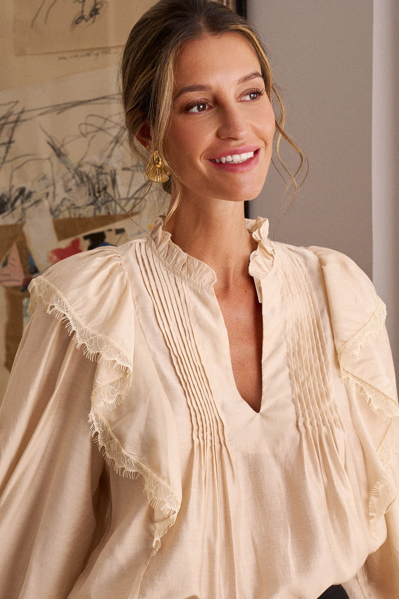 Pol&iacute;n Et Moi Blusa puntilla Anne