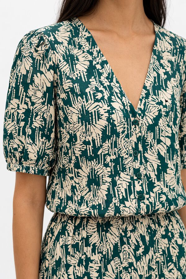 Object Blusa estampada Turquesa