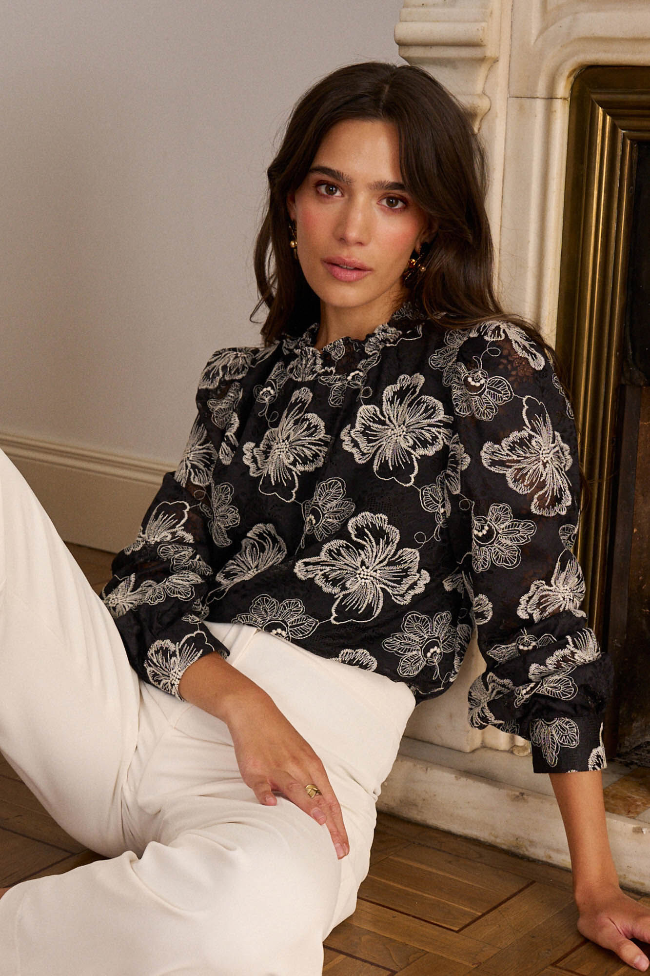 Pol&iacute;n Et Moi Blusa bordado Dunie