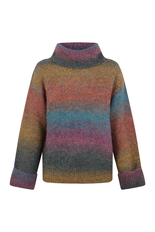 Slowlove Jersey cuello vuelto multicolor Multicolor
