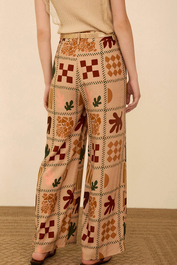 Meisie Pantal&oacute;n largo fluido Beige