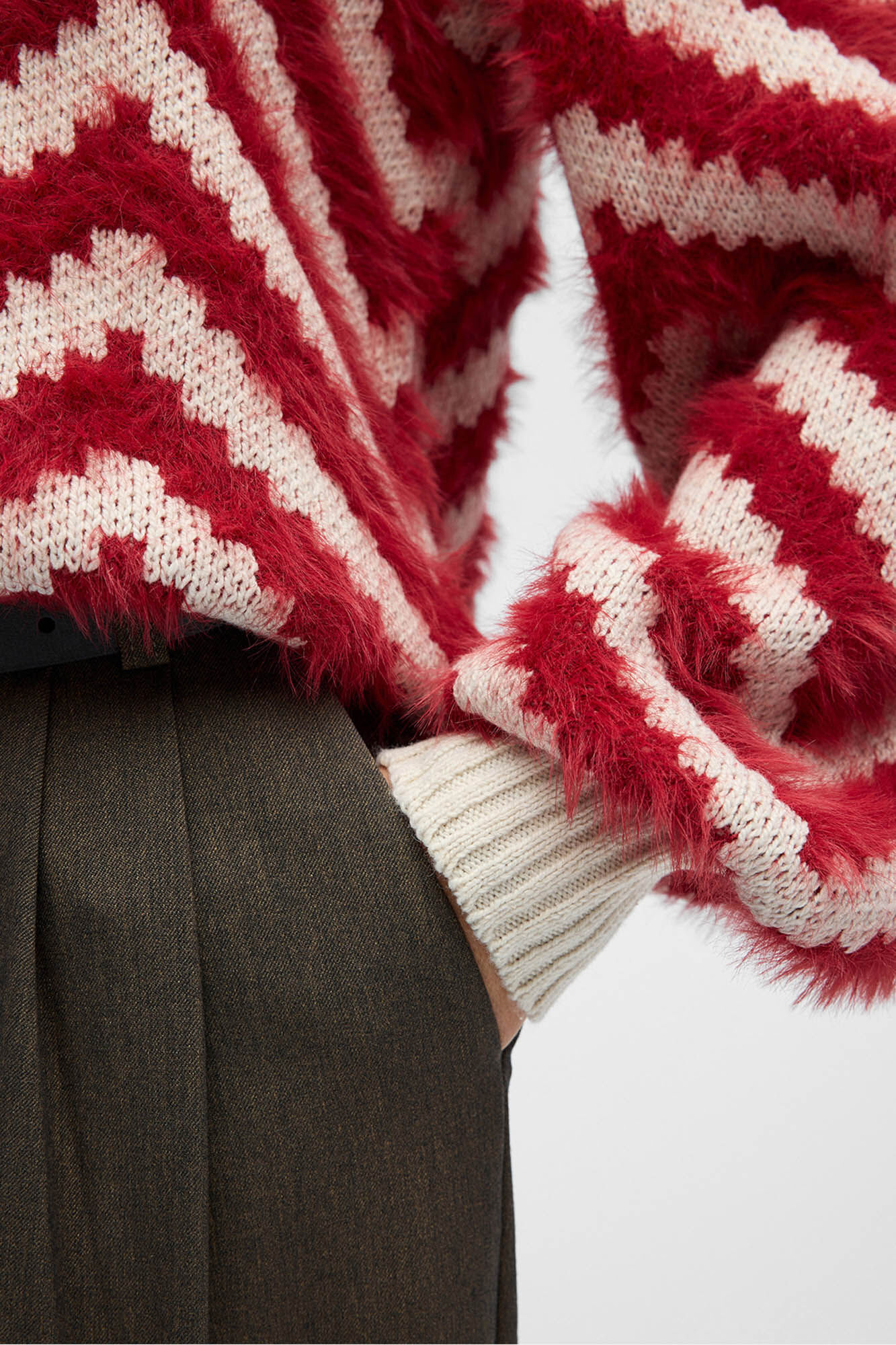 Object Jersey punto efecto pelo