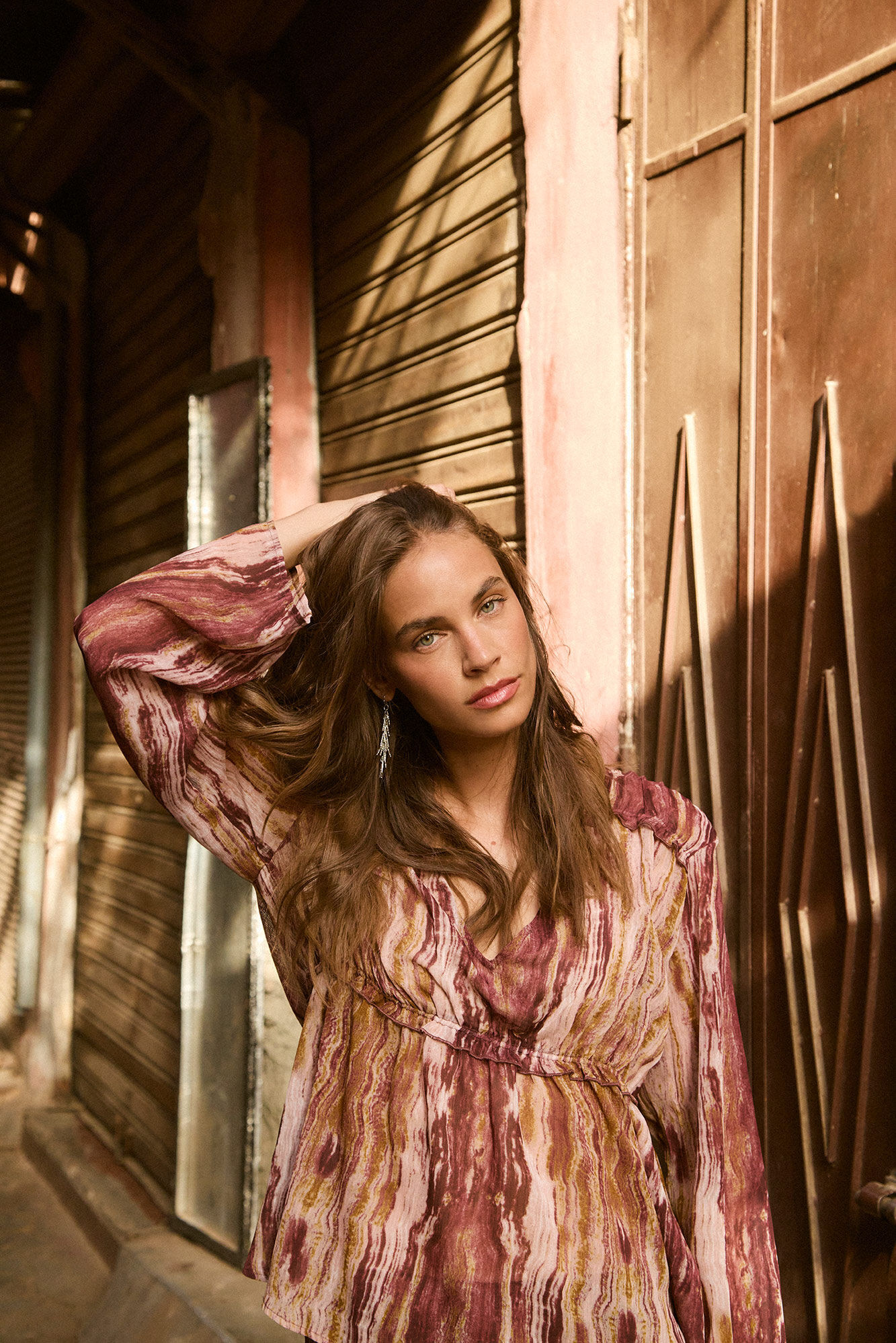 Slowlove Blusa asimetrica