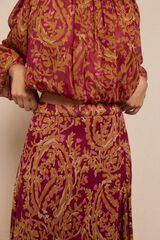 Slowlove Falda capa midi estampada Estampado rojo