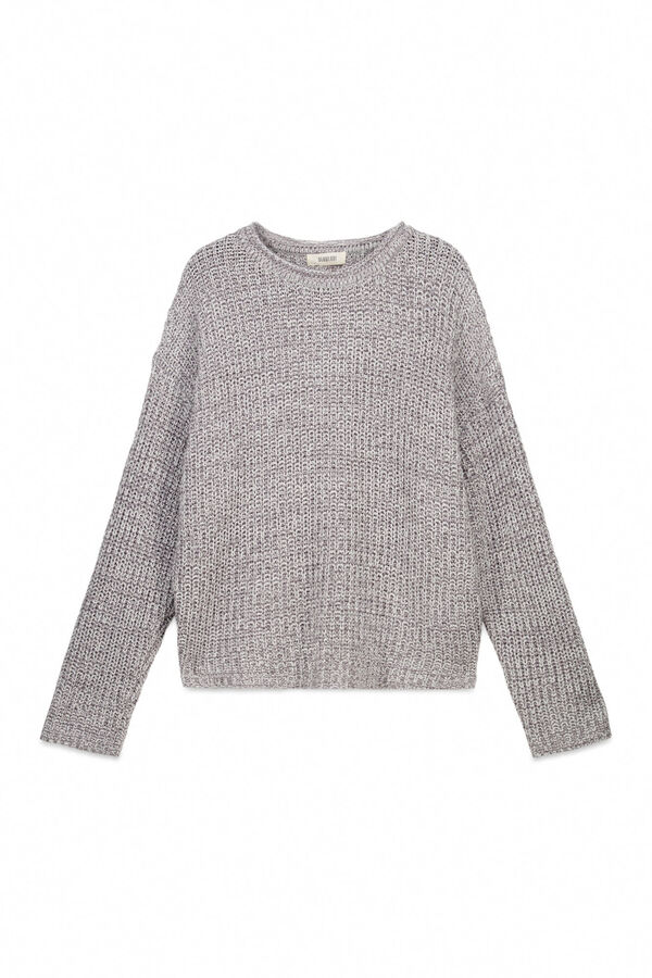 Slowlove Jersey punto perlado Gris oscuro