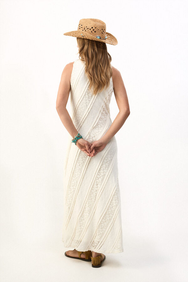 Slowlove Vestido encaje Marfil
