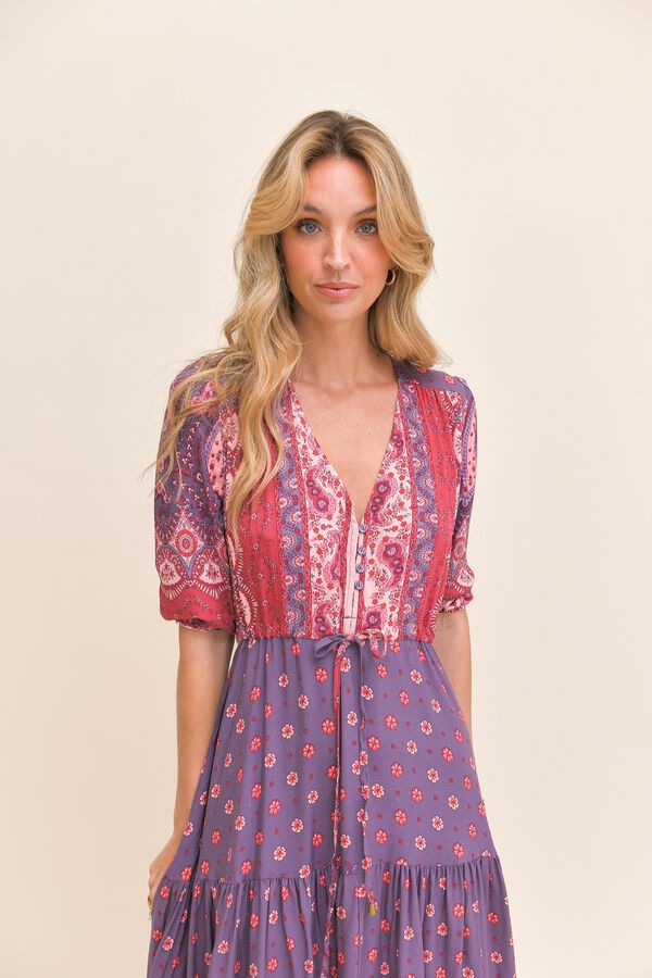 Jaase Vestido largo Tessa Morado