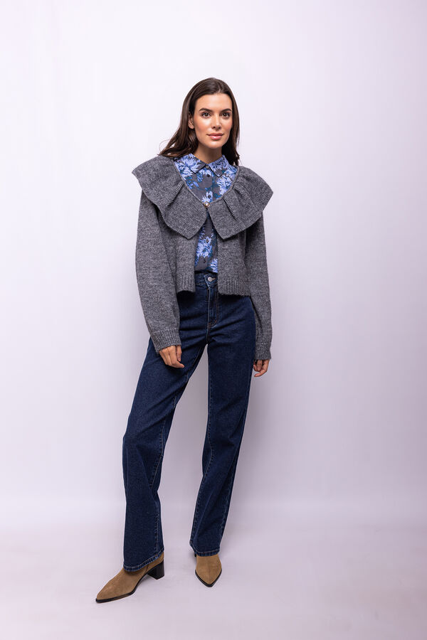 Object Cardigan lana y alpaca Gris