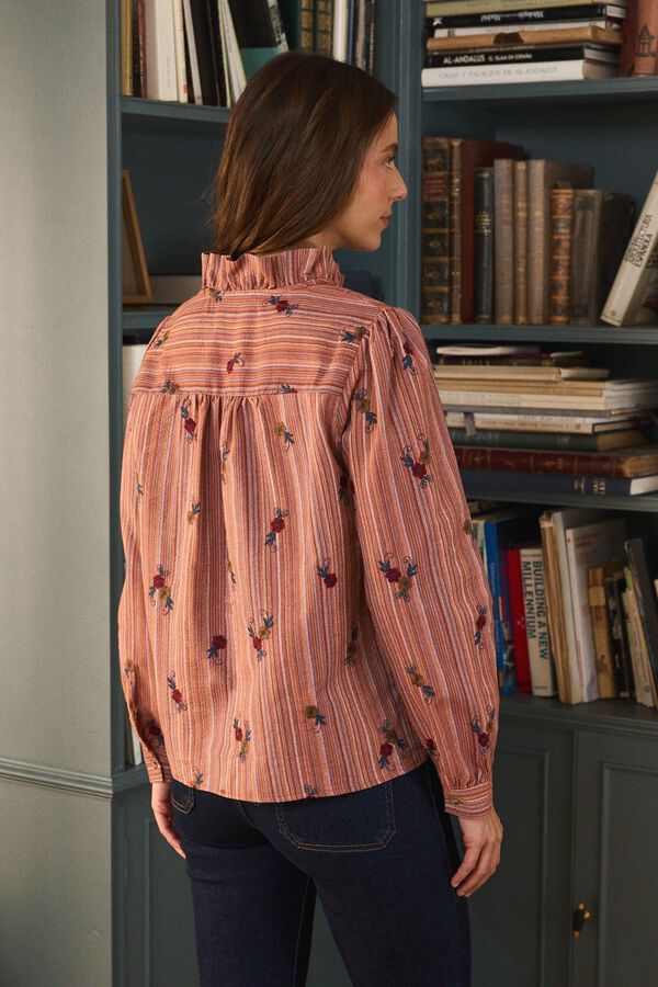 Pol&iacute;n Et Moi Camisa rayas Nayeli Rosa