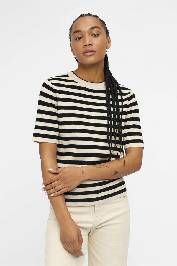 Object Jersey manga corta Beige