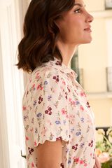 Pol&iacute;n Et Moi Blusa flores Odete Estampado blanco