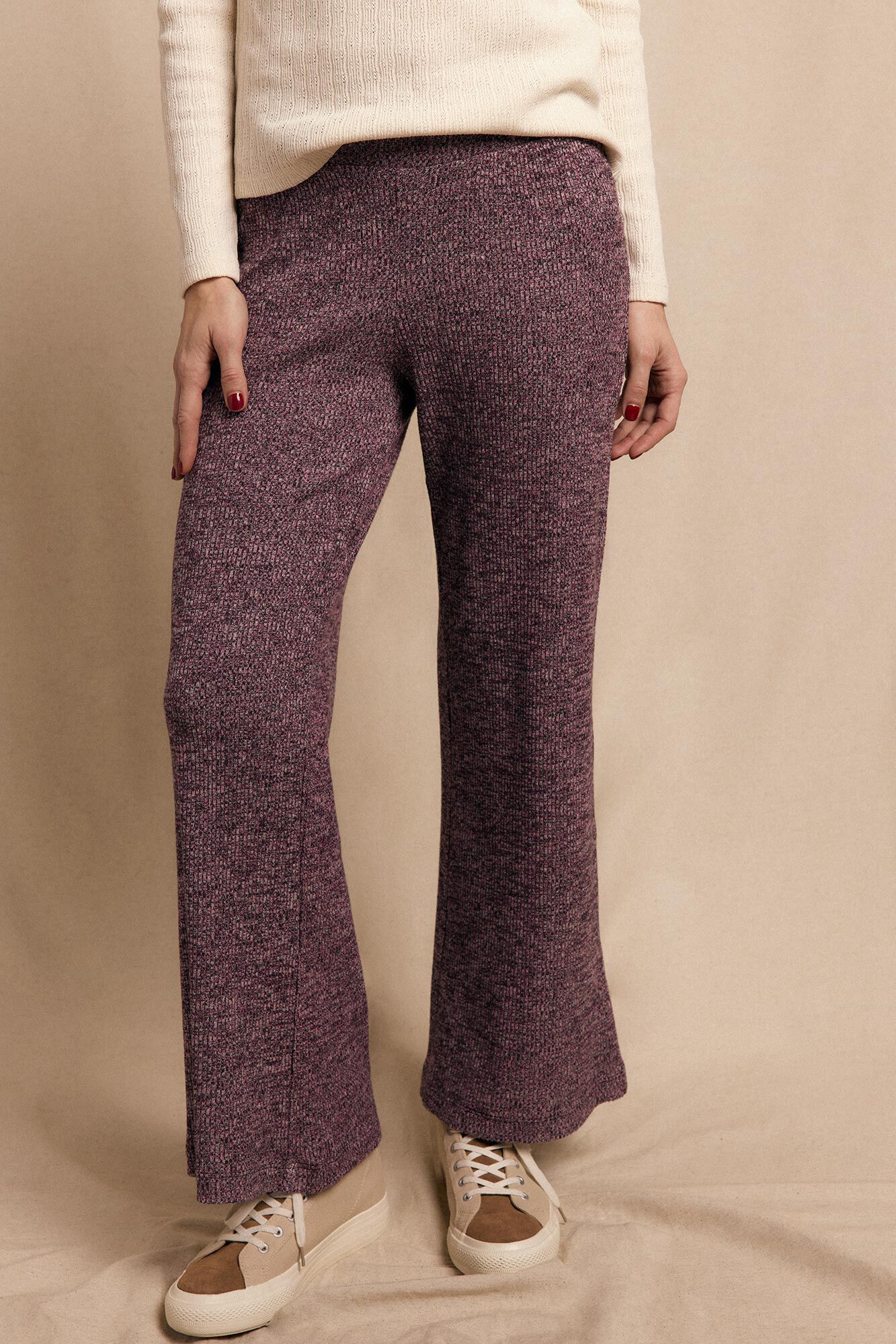 Slowlove Pantal&oacute;n ancho de punto