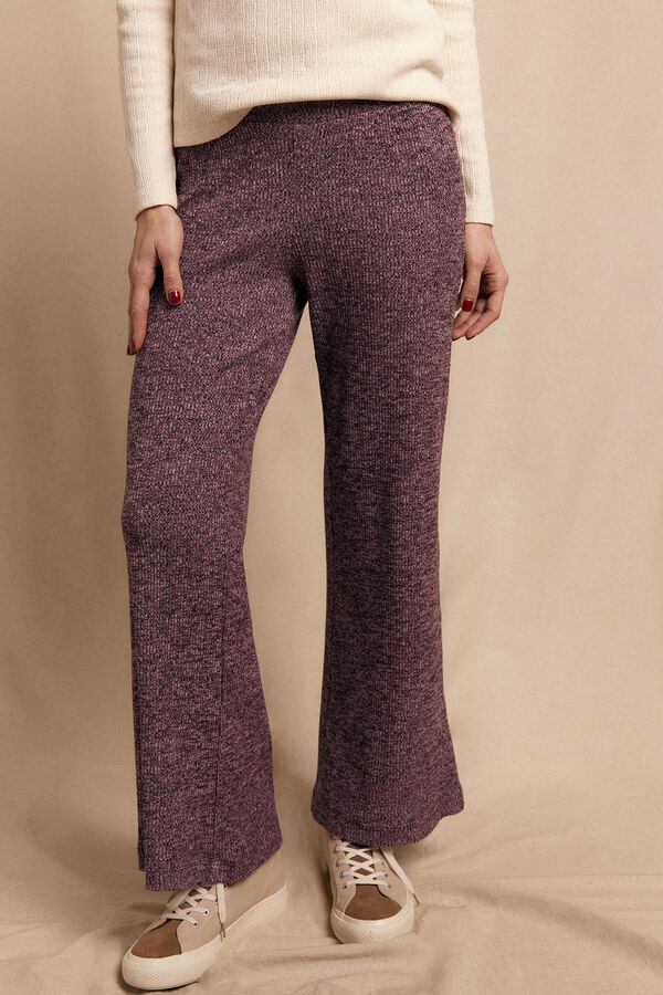 Slowlove Pantalón ancho de punto Lila