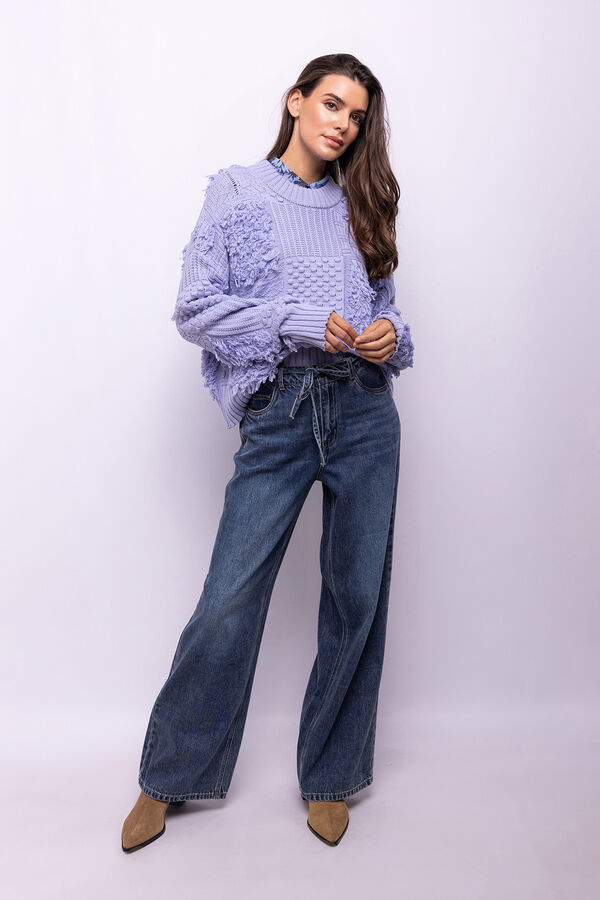 Object Jersey punto patchwork Lila