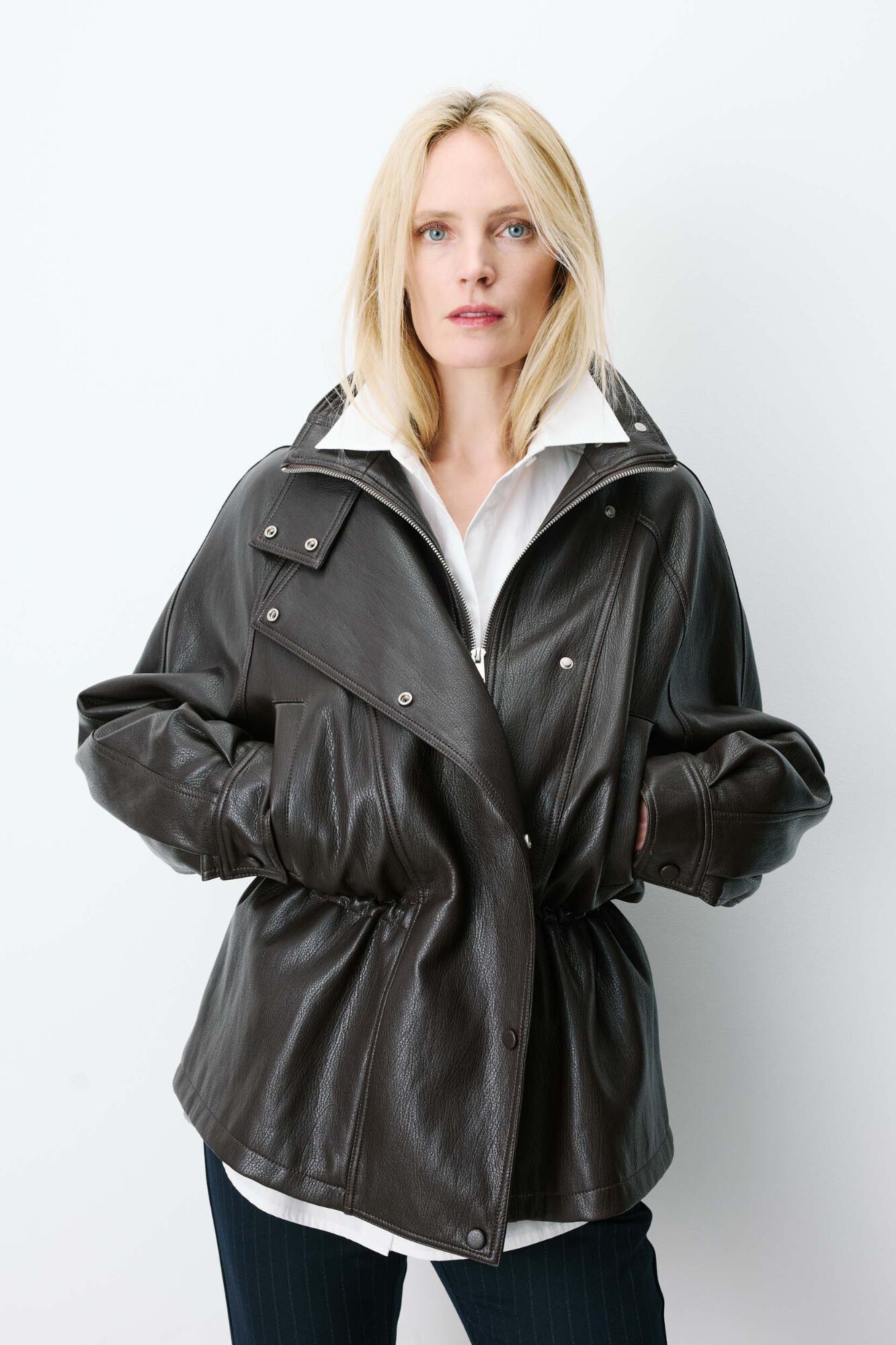 Grace & Mila Chaqueta corte recto Auburn