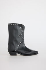 Slowlove Bota piel tachas Negro