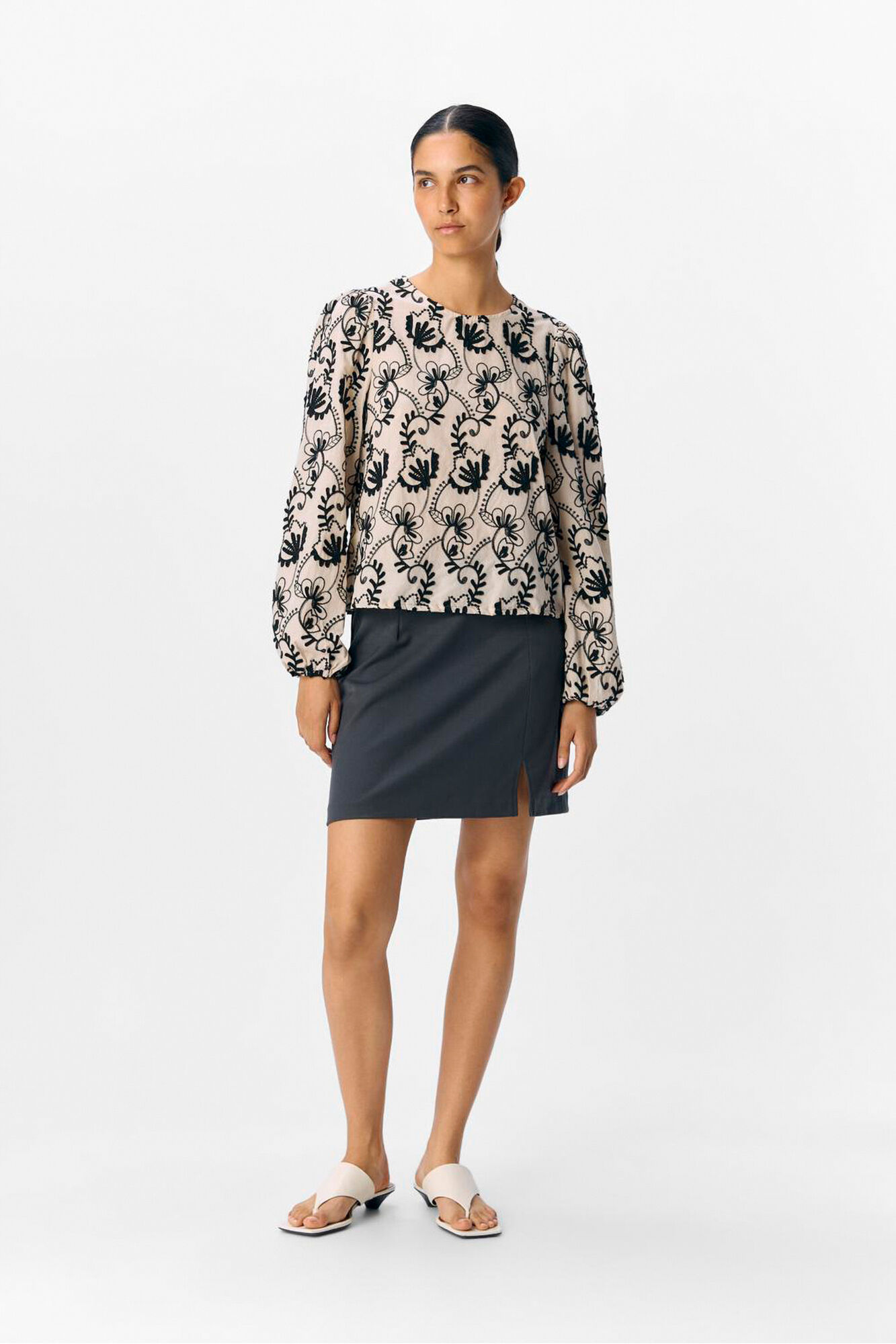 Object Blusa tejido bordado