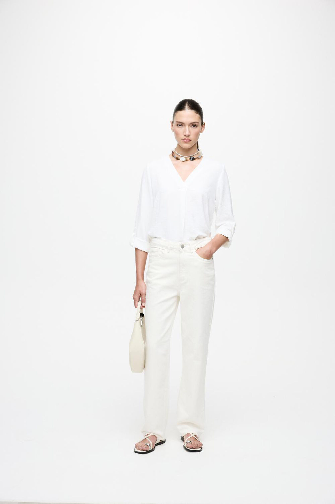 Vila Pantal&oacute;n vaquero recto con cintura alta