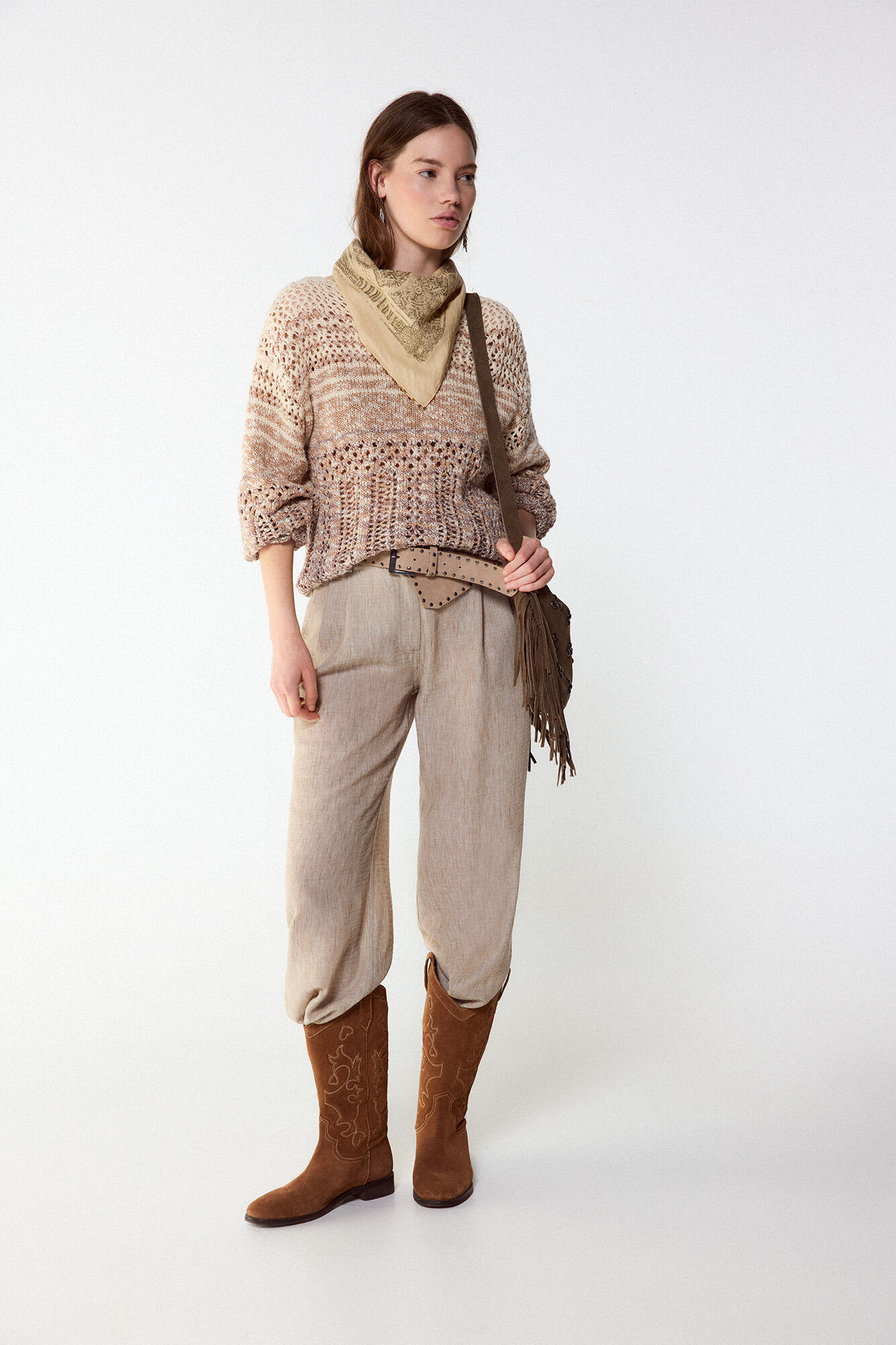 Slowlove Jersey punto calado