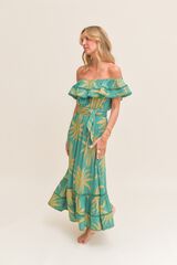 Jaase Vestido largo Romi Verde