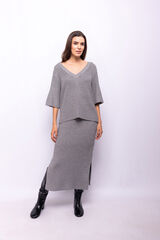 Object Falda punto lurex Gris