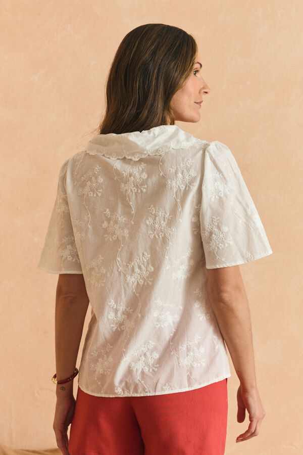 Pol&iacute;n Et Moi Blusa volante Pati Blanco