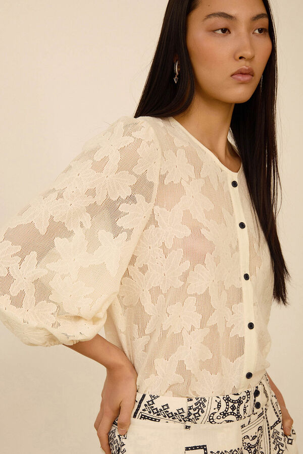 Meisie Blusa en encaje Blanco