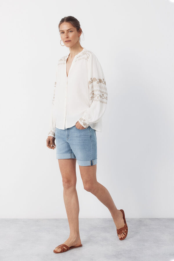 Cortefiel Shorts Vaqueros Azul marino
