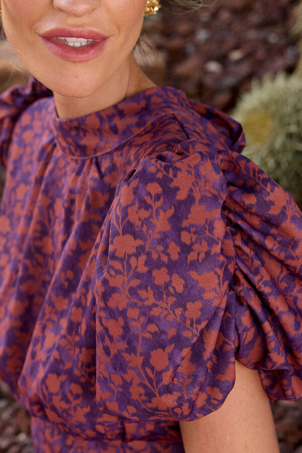 Pol&iacute;n Et Moi Mono estampado cobre Mireya Multicolor