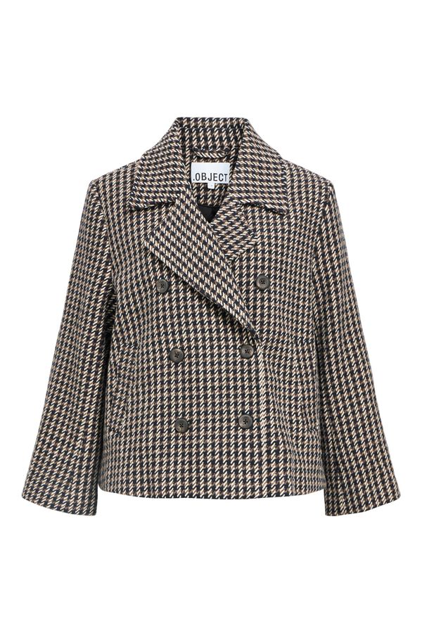 Object Abrigo tweed cuadros Multicolor