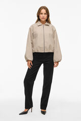 Vila Chaqueta con mangas globo Beige