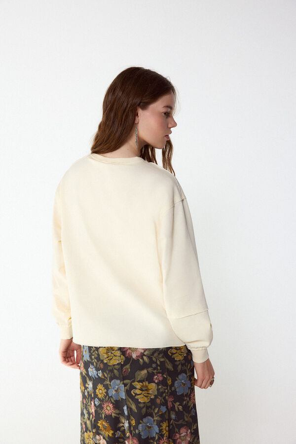 Slowlove Sudadera logo Estampado blanco