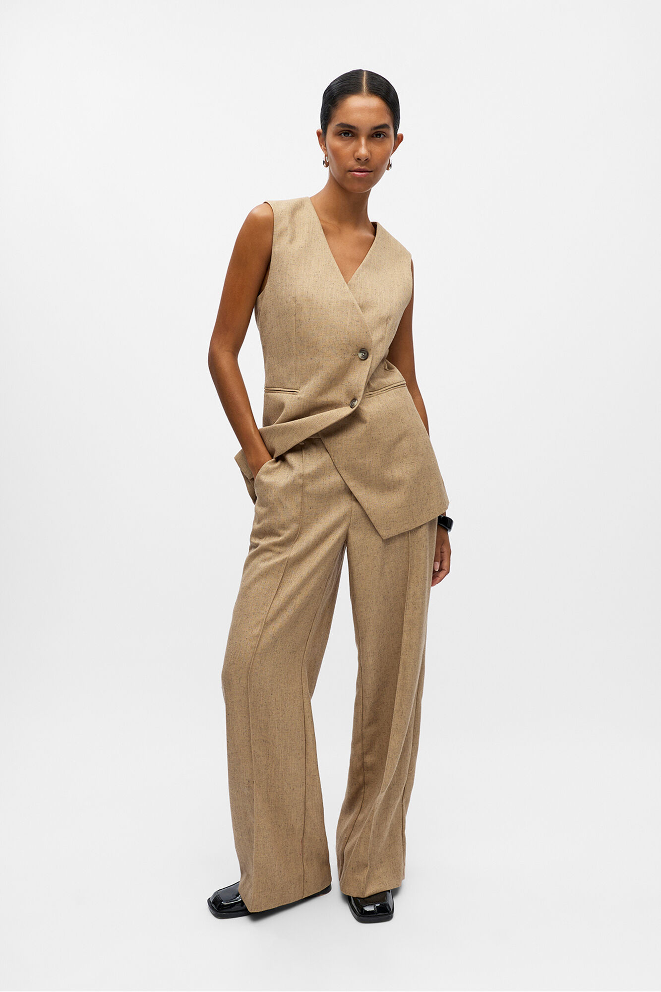 Object Pantal&oacute;n ancho tweed