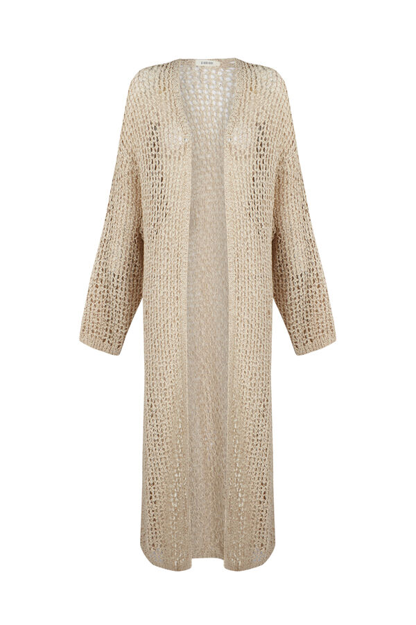 Slowlove Chaqueta punto cinta Marfil