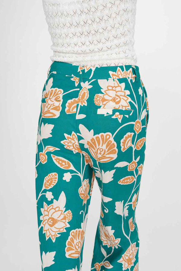 Grace & Mila Pantal&oacute;n cintura alta Varino Verde