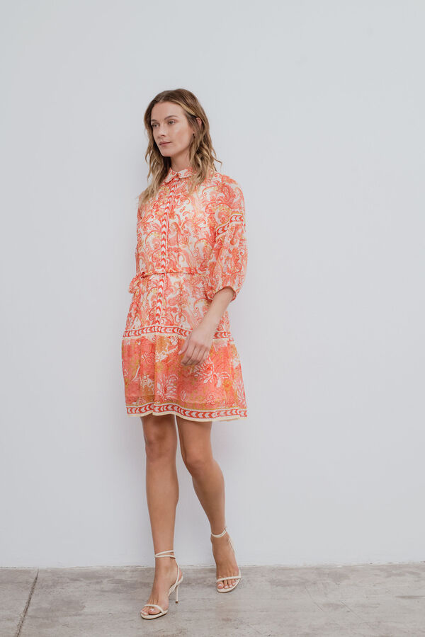 Vila Vestido corto camisero Multicolor