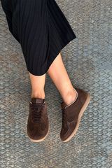 Alohas Zapatillas de cuero Tb.490 Rife Marr&oacute;n